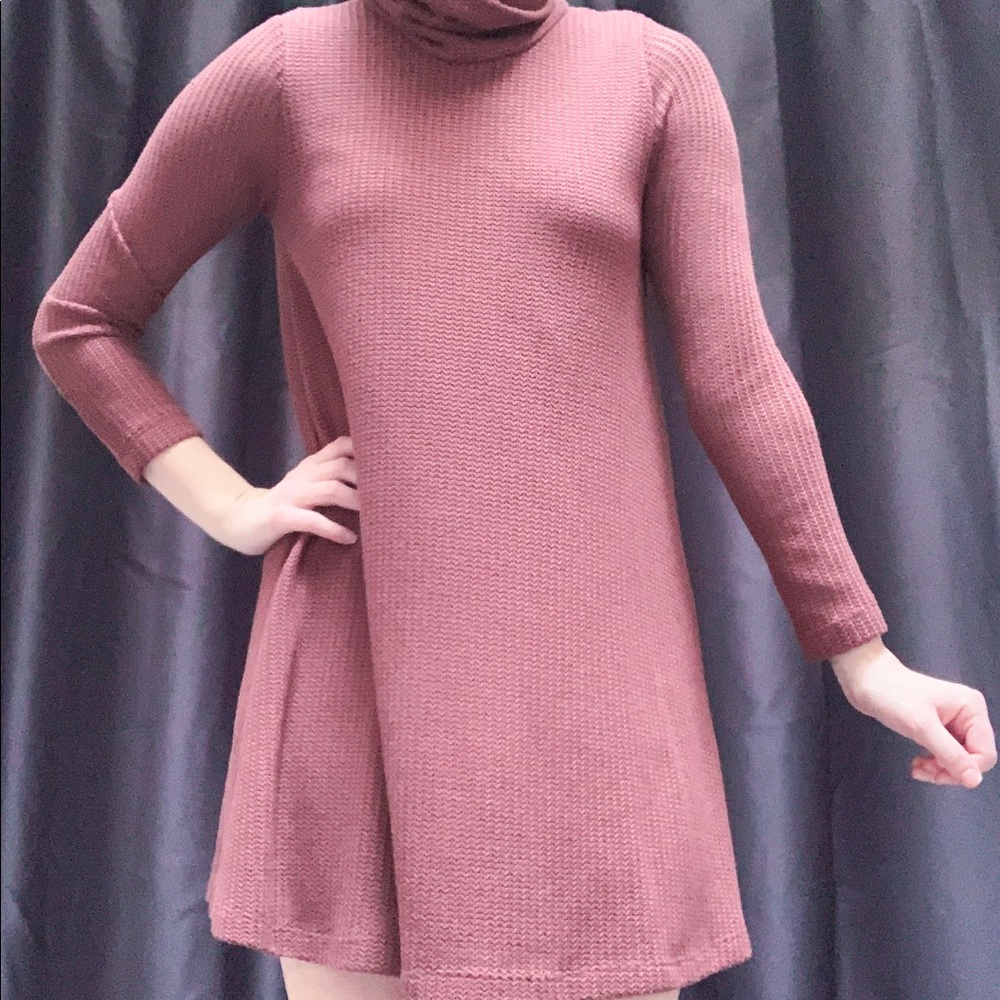 Knit Turtleneck Dress